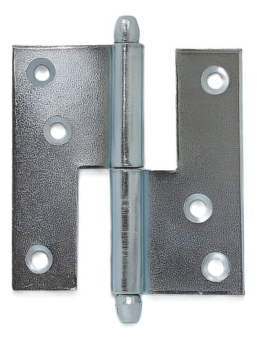 3 Un Dobradiça Hamburguesa Zincada 80mm Antiferrugem