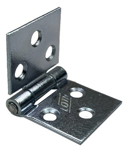 6 Un Dobradiça Quadrada Para Baú 1'' 2,5cm Loth Galvanizada
