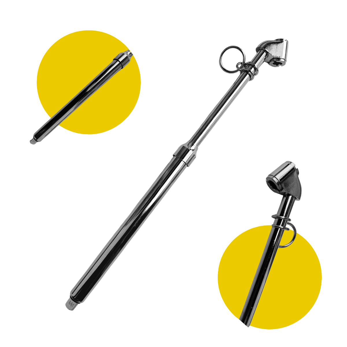 Calibrador Manual de Pressão de Pneu Tipo Caneta 160 PSI