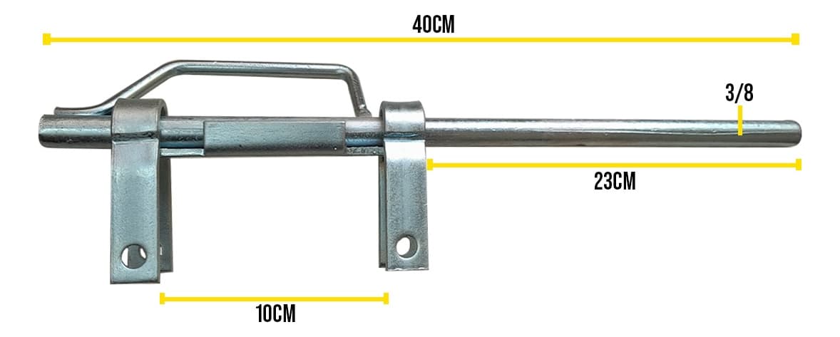 Tranca Carabina Porta Cadeado 5/8 TARZA