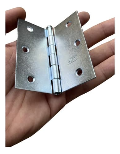 6 Un Dobradiça Loth 3x3,0 Aço Inoxidável Zincada Loth