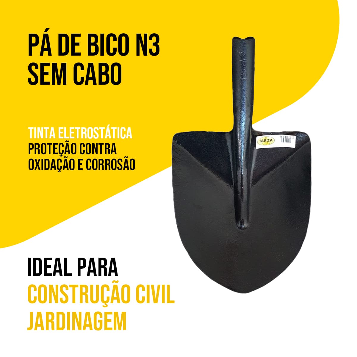 Pá De Bico Forjada Nº3 Tarza Sem Cabo