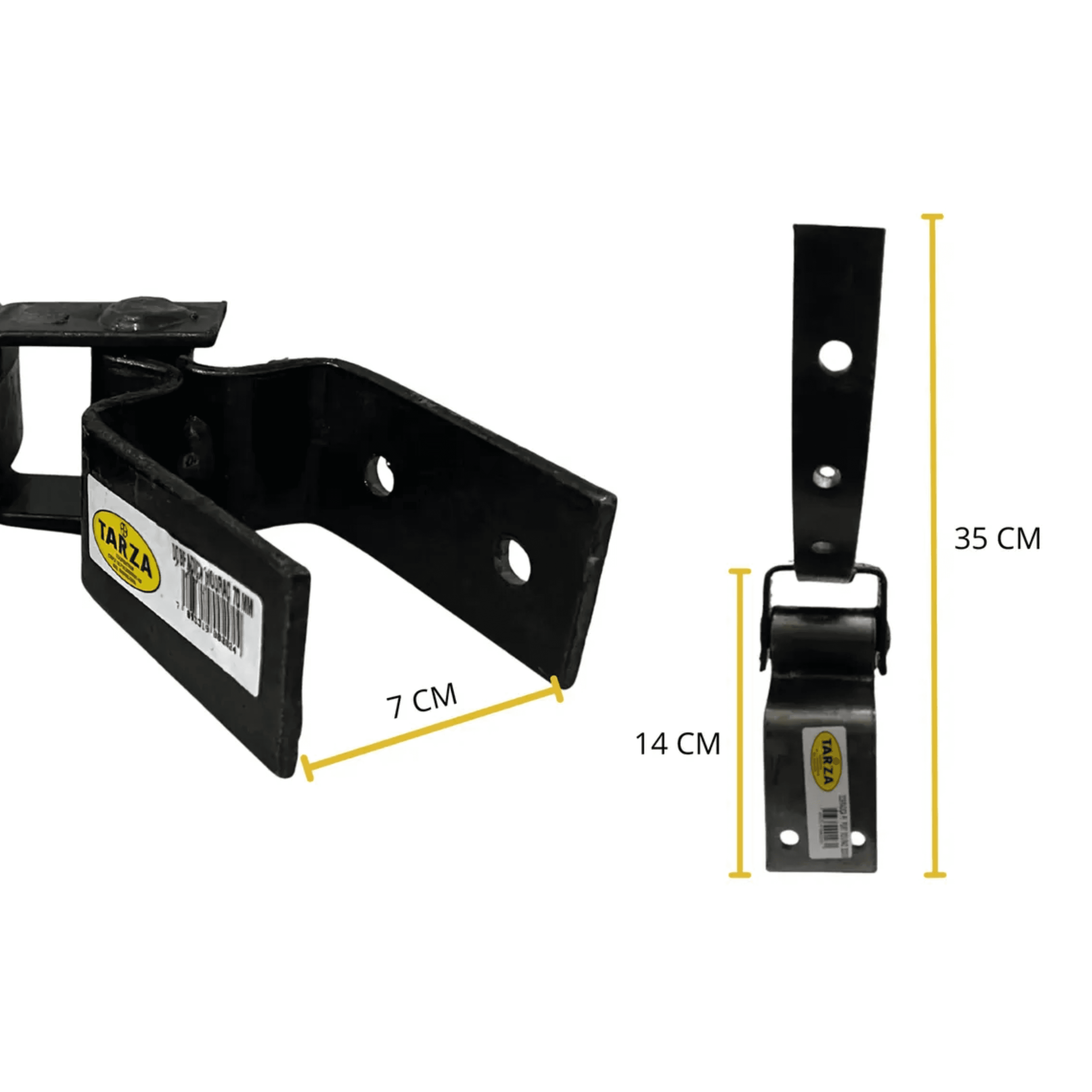 Dobradiça Para Porteira Mourão Forjada Tarza 70mm
