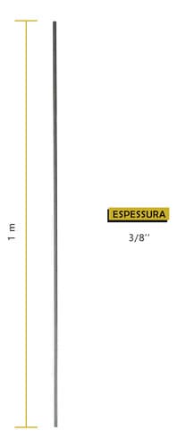 30 Un Barra Rosqueada 3/8 - 120 Arruela 3/8 E 120 Porcas 3/8 Cinza-escuro