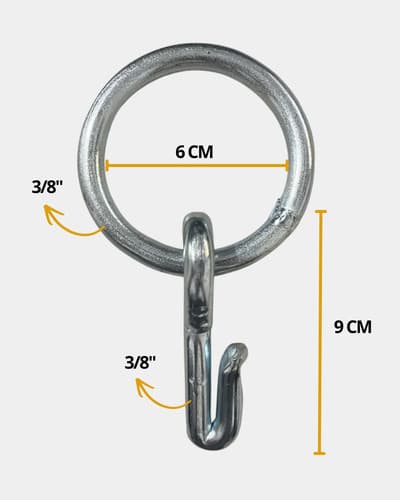 02 Un Esticador Arame Argola Estica Cerca 3/8 Galvanizado