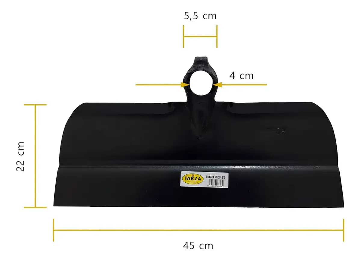 Enxada Rodo Estampada Tarza Sem Cabo 46 cm