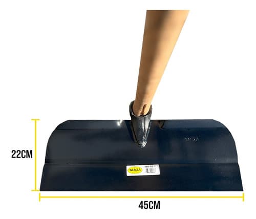 6un Enxada Rodo Terreiro Forjada 45cm Tarza Com Cabo