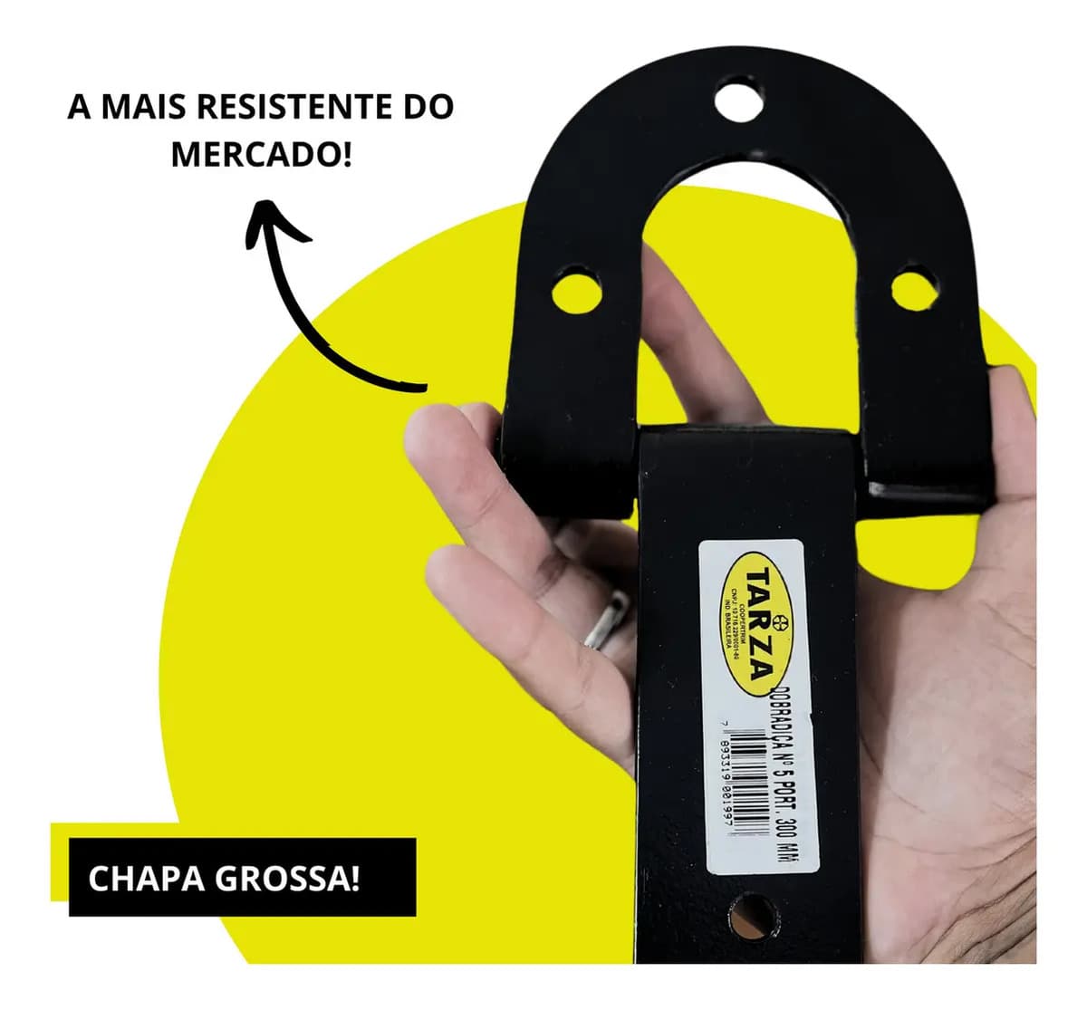 4 Un Dobradiças De Porteira Ferradura 300mm 