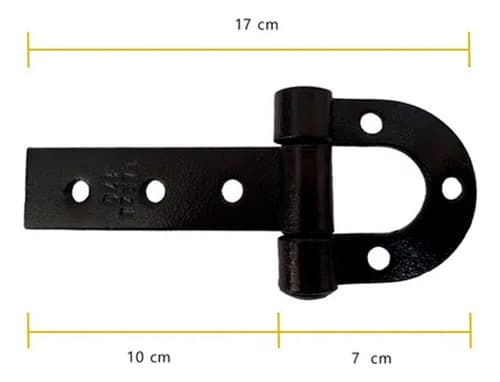 36un Dobradiça Ferradura 170mm Forjada Tarza