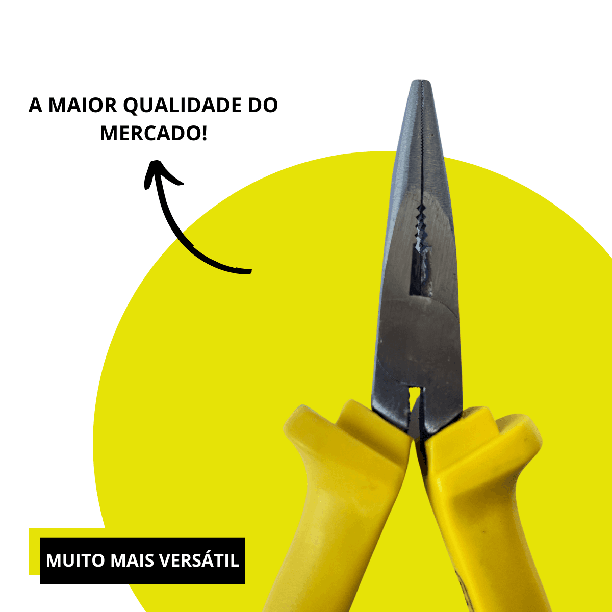 Alicate Bico Meia Cana 6 Polegadas Longo 1000v Profissional