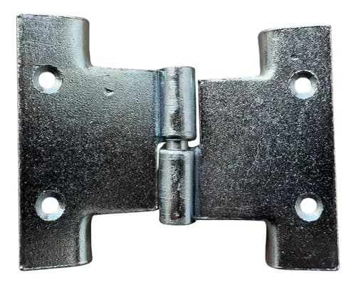 3 Dobradiças Veneziana Zincada 7cm Para Janelas E Venezianas