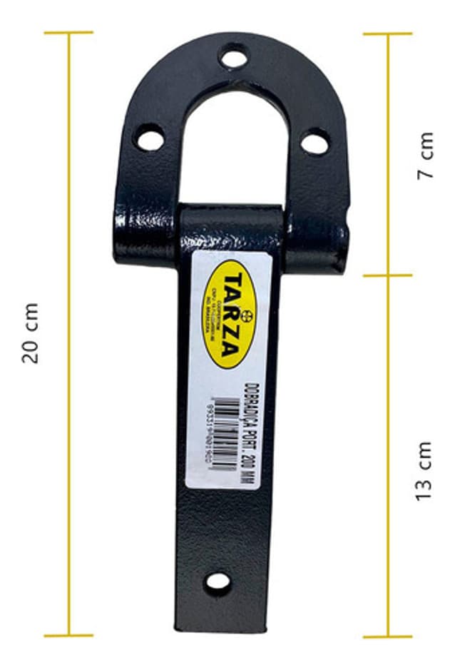 Dobradiça Para Porteira Ferradura Ultragrossa 200mm Tarza