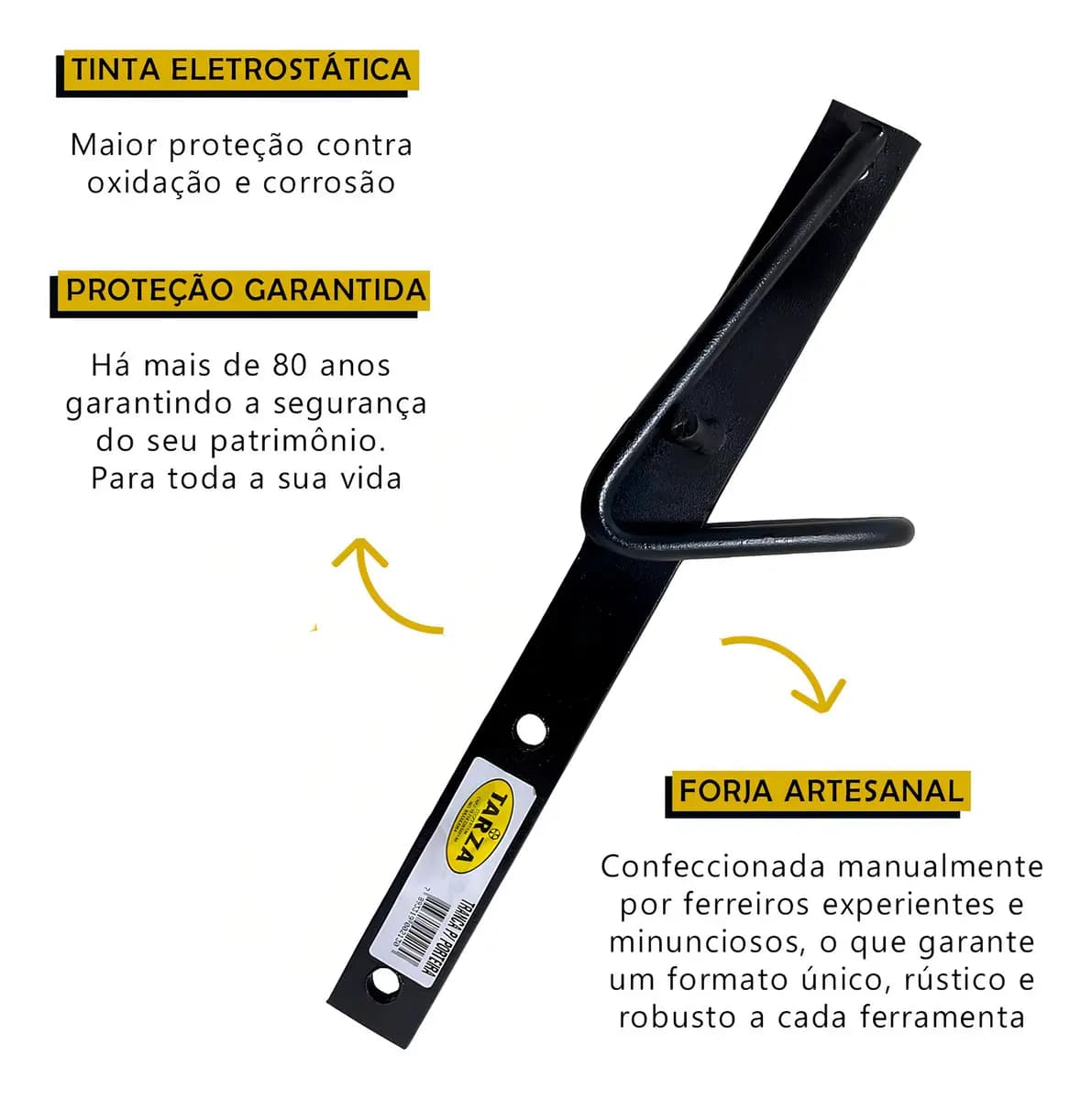 Tranca Para Porteira Forjada Tarza