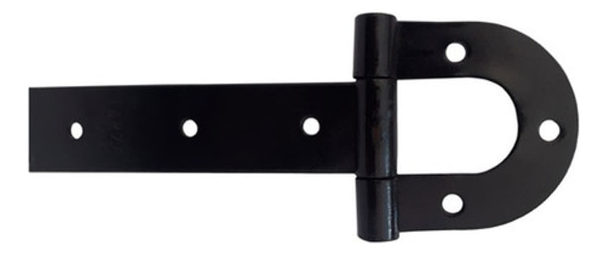 4U Dobradiça Ferradura 300mm + 2U Tranca automatica Tarza