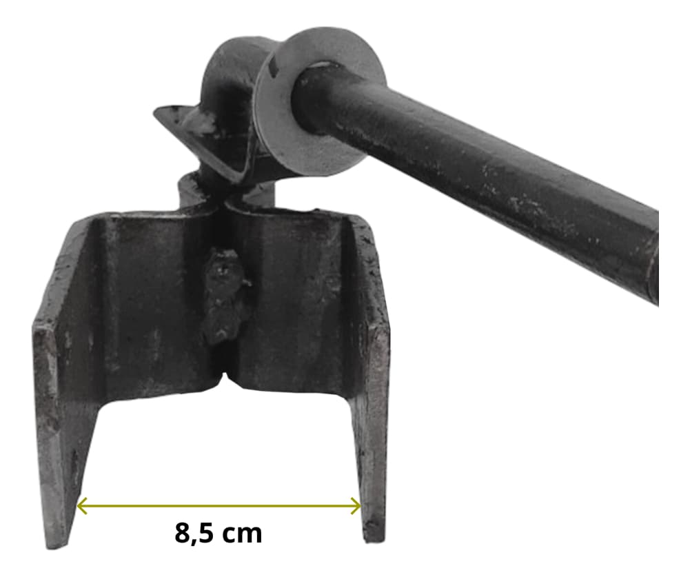 Dobradiça De Porteira Boca De Lobo Forjada 80mm Tarza