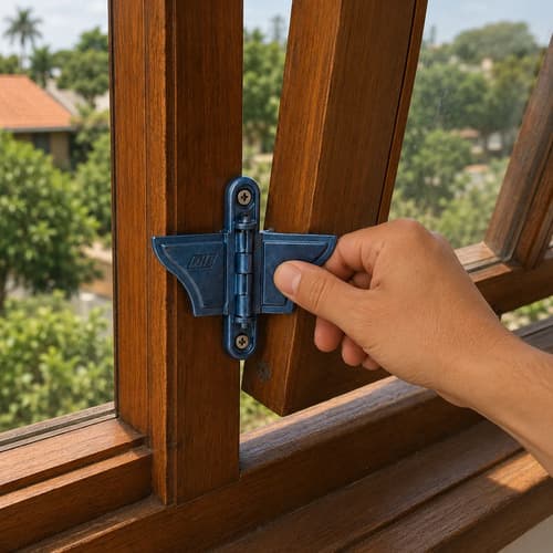 4 Un De Borboleta Para Janela Guilhotina Zincada Prateado