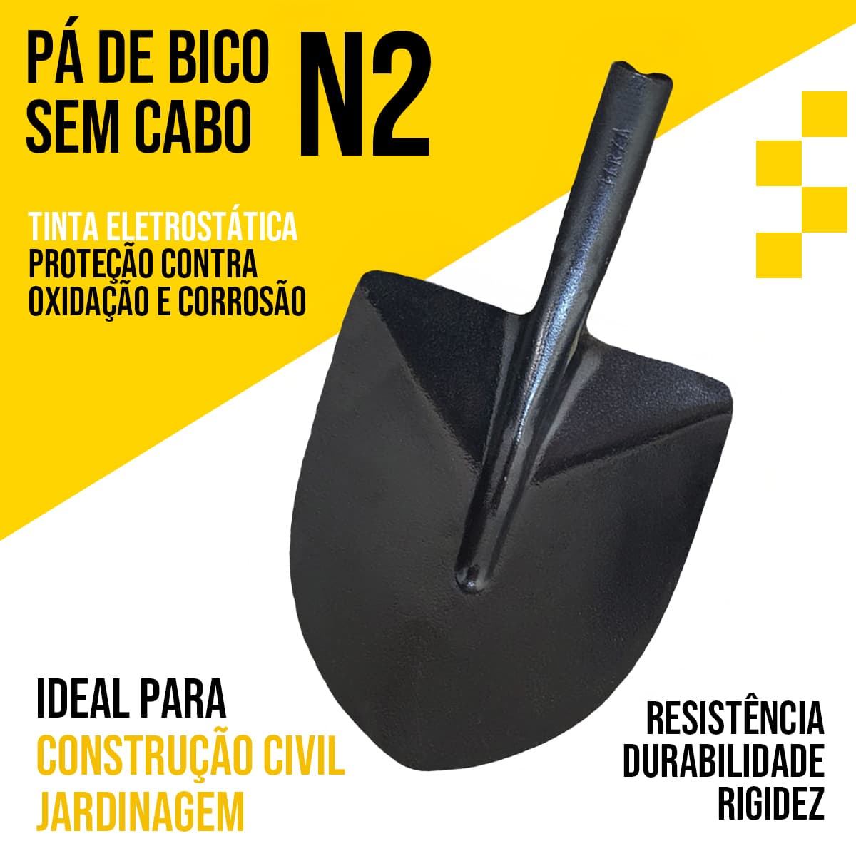 Pá De Bico Forjada Nº2 Tarza Sem Cabo
