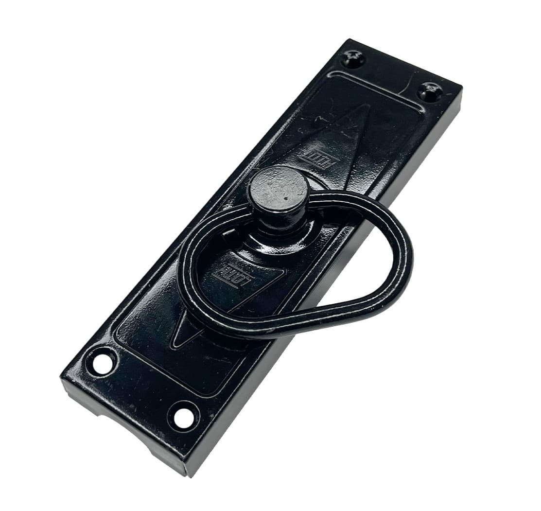 Cremona Retangular Preta Para Janela 12 Cm Loth
