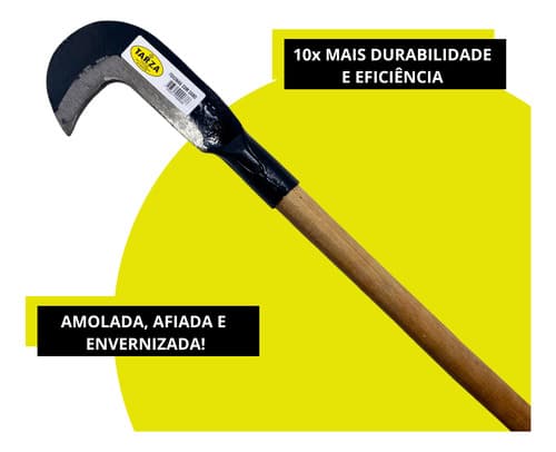 2x Foice Foicinha Roçadeira Poda Colheita Forjada Tarza