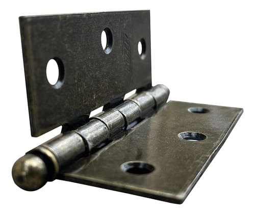 3 Un Dobradiça Pino Bola 3x2,5cm Real Ouro Velho + Parafusos