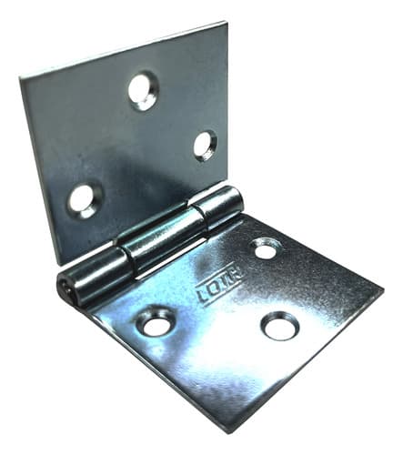 6 Un Dobradiça Quadrada P/ Baú 2  5cm Loth Galvanizada