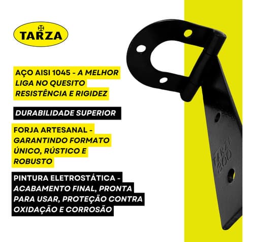 2 Un Dobradiça Ferradura 220mm E 8 Un Dobradiça 300mm
