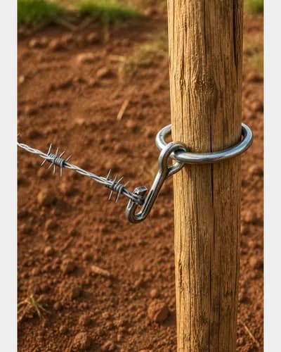 02 Un Esticador Arame Argola Estica Cerca 3/8 Galvanizado