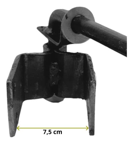 20un Dobradiça Boca De Lobo 70mm Forjada Tarza