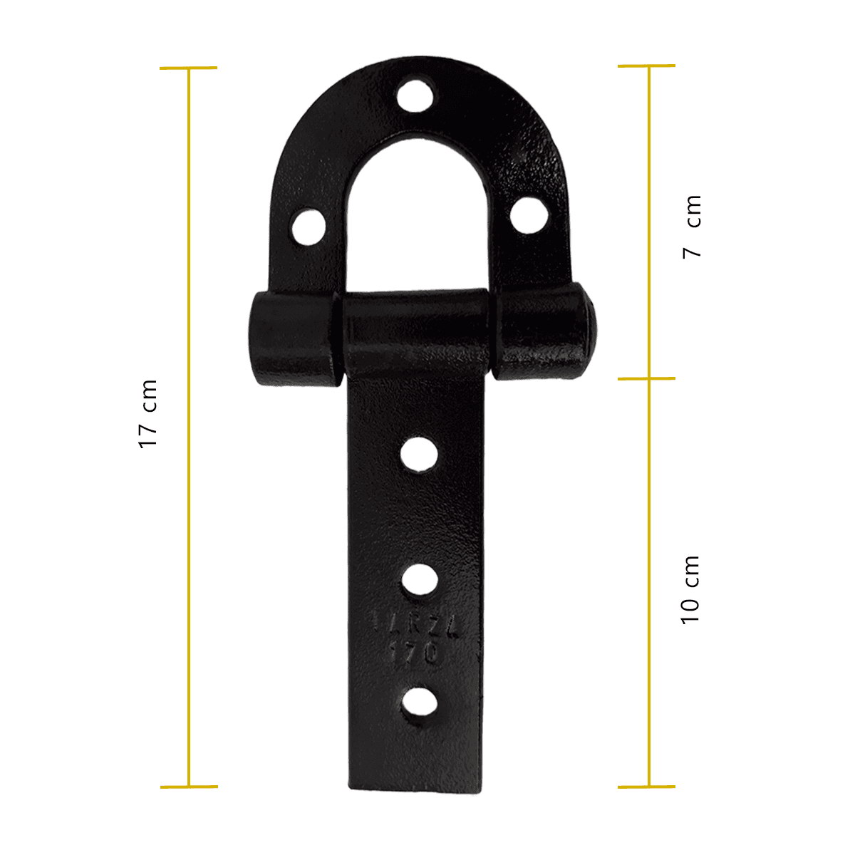 Dobradiça Porteira Ferradura Forjada 170mm Tarza 6un