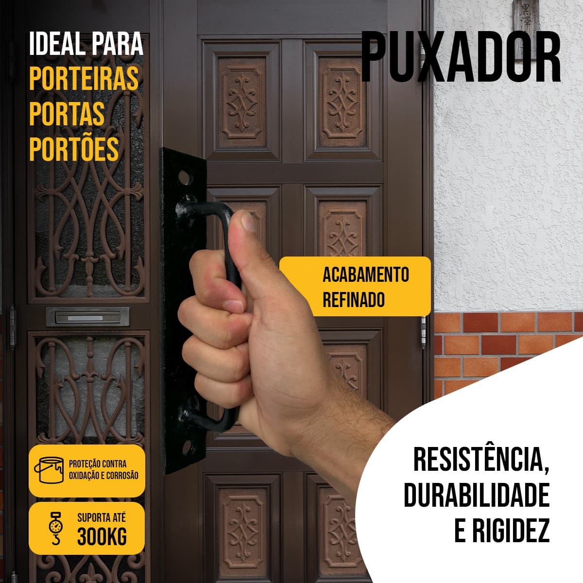 Puxador Porteira Porta Portão