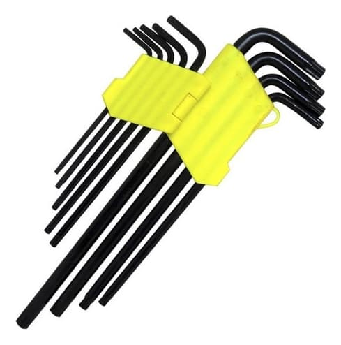 Jogo Chaves Torque Longa Hexalobular 9 Peças Tipo L
