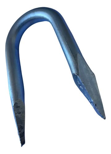 2 Pçs Grampo Batente 5/8 X 14cm Zincado Porteira Porteira