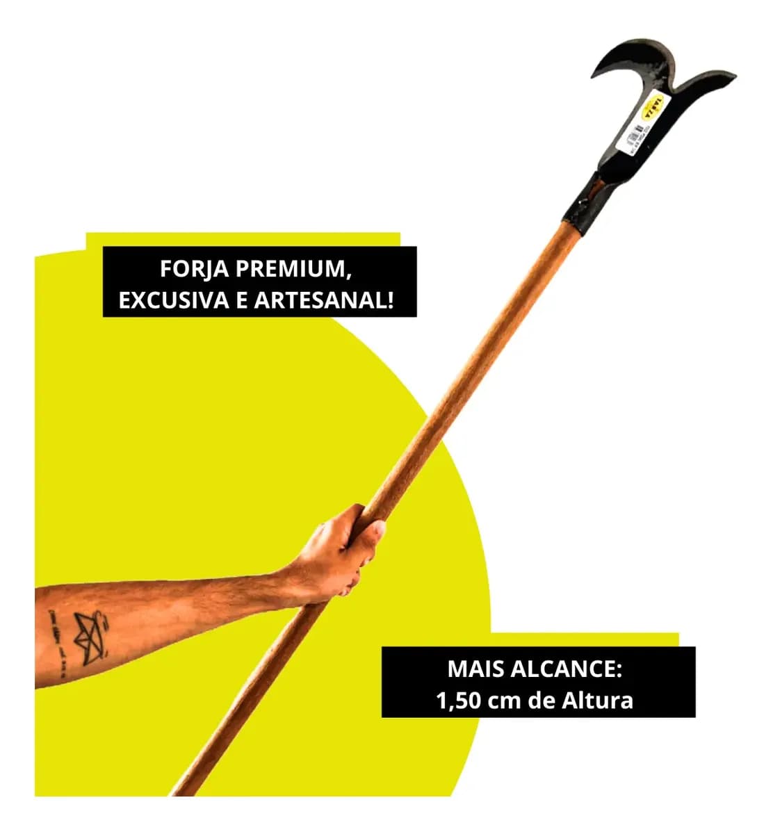 Foice Podão Tarza Com Cabo Longo