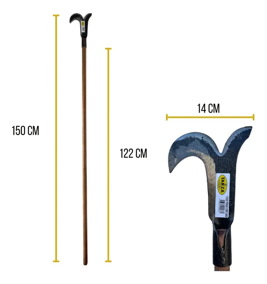 Foice Podão Tarza Com Cabo Longo