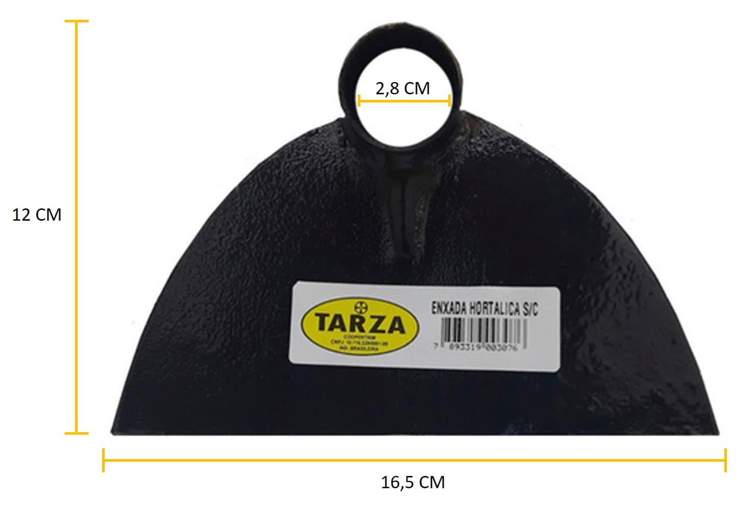 Enxada Hortaliça  Tarza  Forjada Sem Cabo