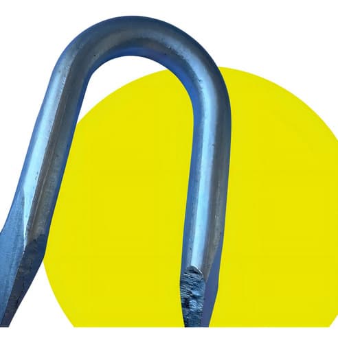 2 Pçs Grampo Batente 5/8 X 14cm Zincado Porteira Porteira