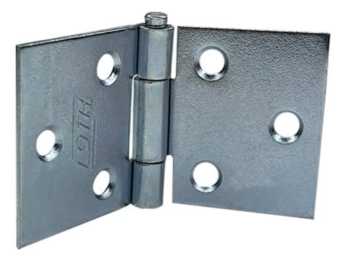 6 Un Dobradiça Quadrada P/ Baú 1,25   3,2cm Loth Galvanizada