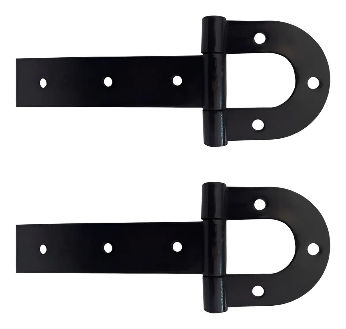 Par De Dobradiças De Porteira Ferradura Forjadas Tarza 300mm