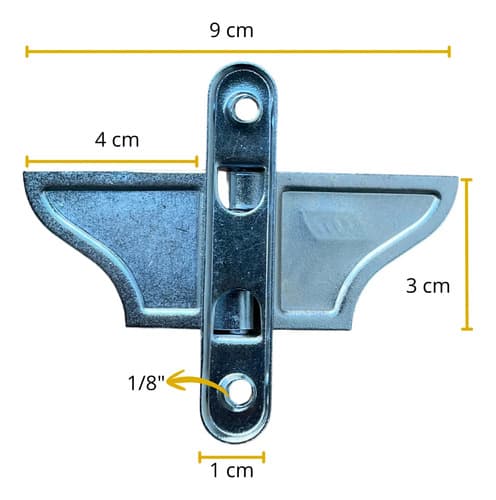 4 Un De Borboleta Para Janela Guilhotina Zincada Prateado