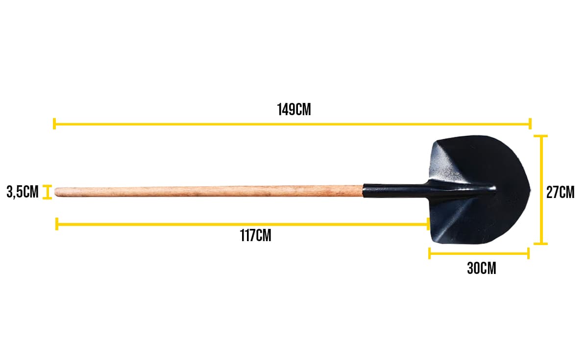 Pá De Bico Forjada Nº3 Tarza Com Cabo RETO