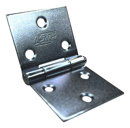 6 Un Dobradiça Quadrada P/ Baú 1,25   3,2cm Loth Galvanizada