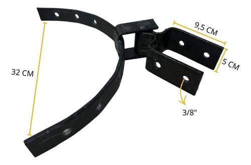 10 Un Dobradiça Para Porteira Mourão 70mm Aço Forjado Tarza