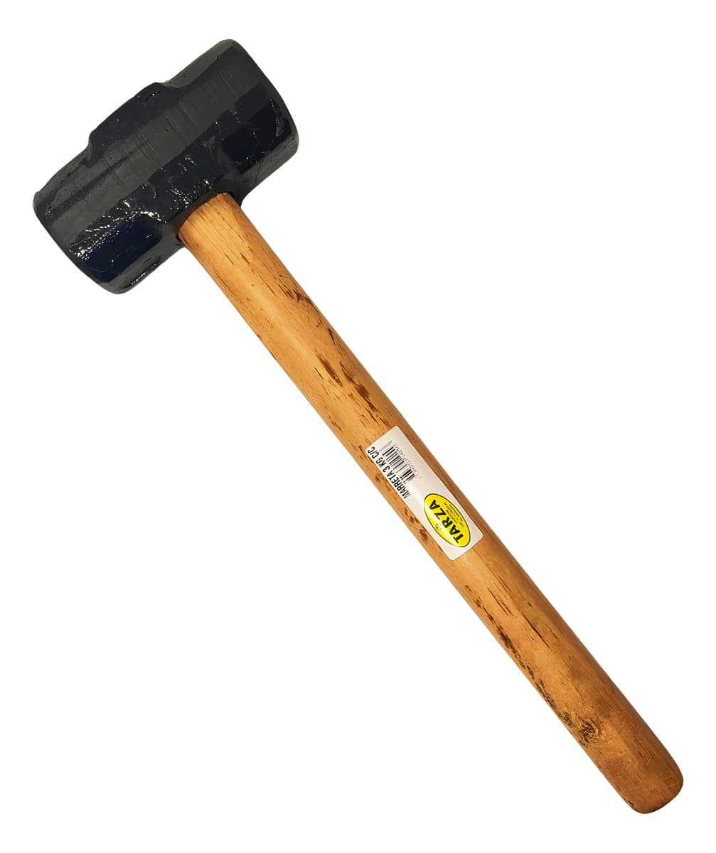 Marreta Rústica Forjada 3 Kg Tarza Com Cabo