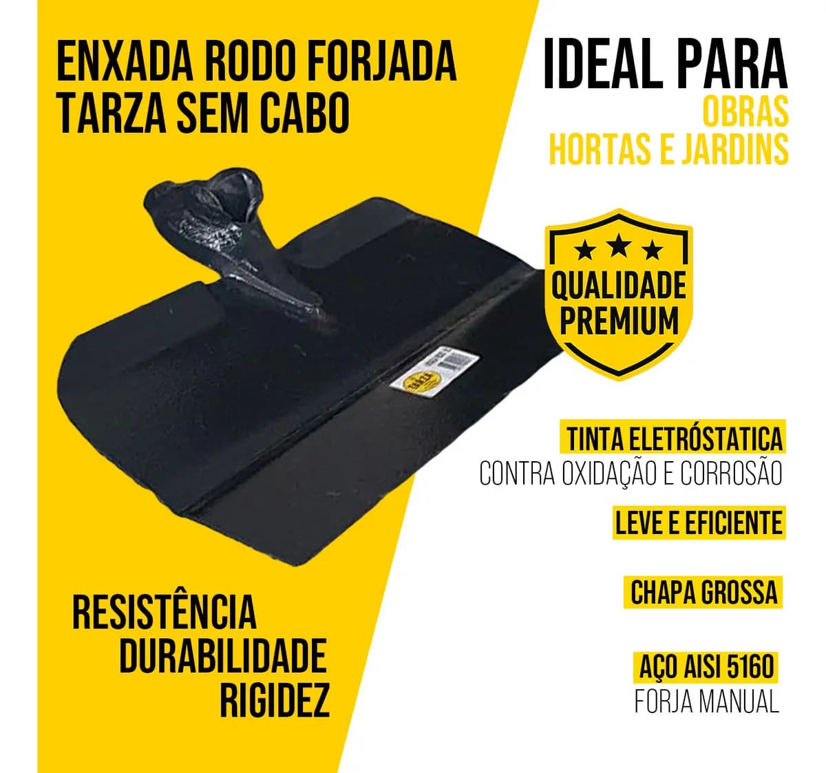 Enxada Rodo Estampada Tarza Sem Cabo 46 cm