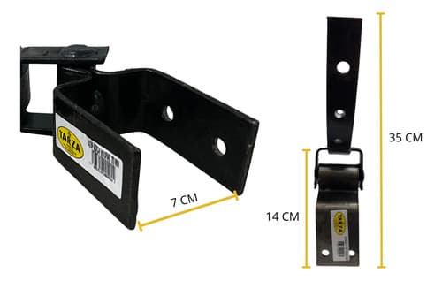 4 Un Dobradiça Para Porteira Mourão 70mm Aço Forjado Tarza