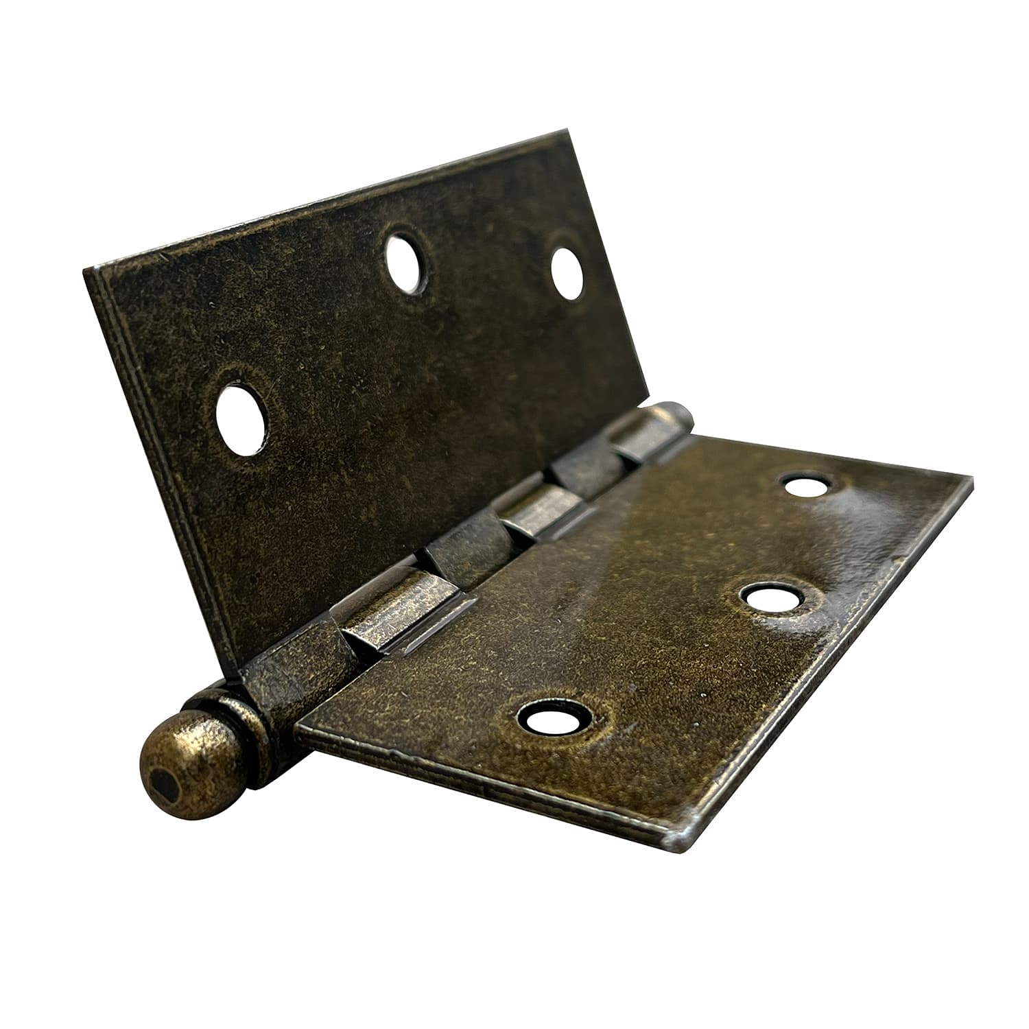 Dobradiça de Pino Bola 3" x 3 cm Real Ouro Velho