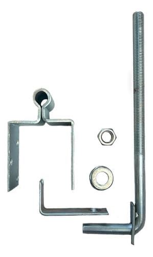 6 Dobradiça Boca Lobo Central 85mm Galvanizado De Porteira