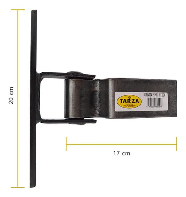 Dobradiça H  80cm Forjada Tarza Un