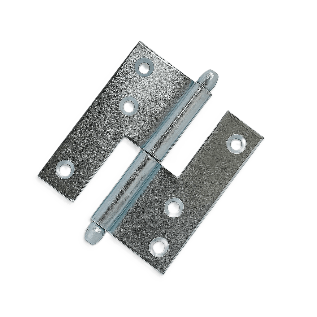 Dobradiça Hamburguesa Zincada 80mm Antiferrugem
