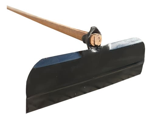 6un Enxada Rodo Terreiro Forjada 45cm Tarza Com Cabo